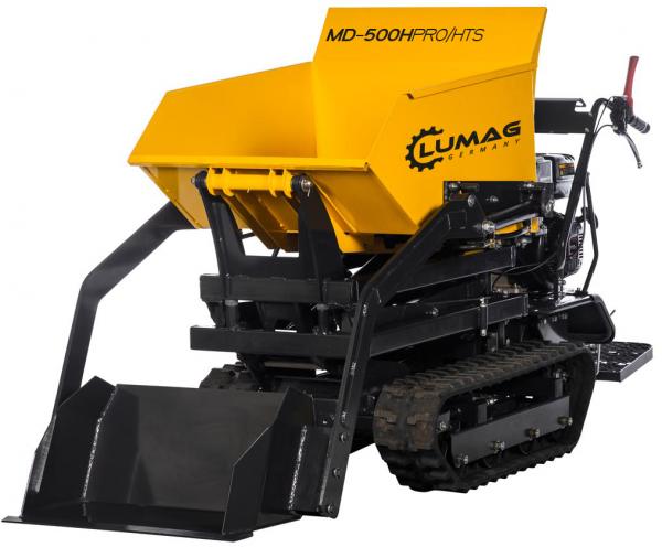 Lumag MINI-RAUPENDUMPER mit HIGH-TIP-Funktion und Selbstladeschaufel MD-500HPRO/HTS